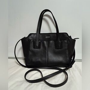 Coach Black Leather Satchel